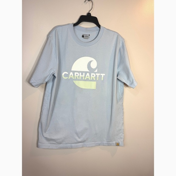 Carhartt Other - Carhartt Relaxed Fit Heavyweight Graphic T Shirt Blue Short Sleeve Workwear L